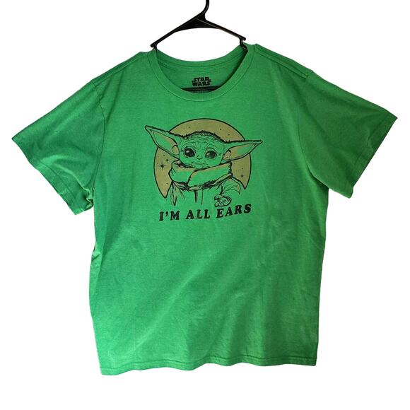 Star Wars Other - Star Wars Shirt Adult 2XL The Mandalorian Grogu Baby Yoda I'm All Ears Tee Top